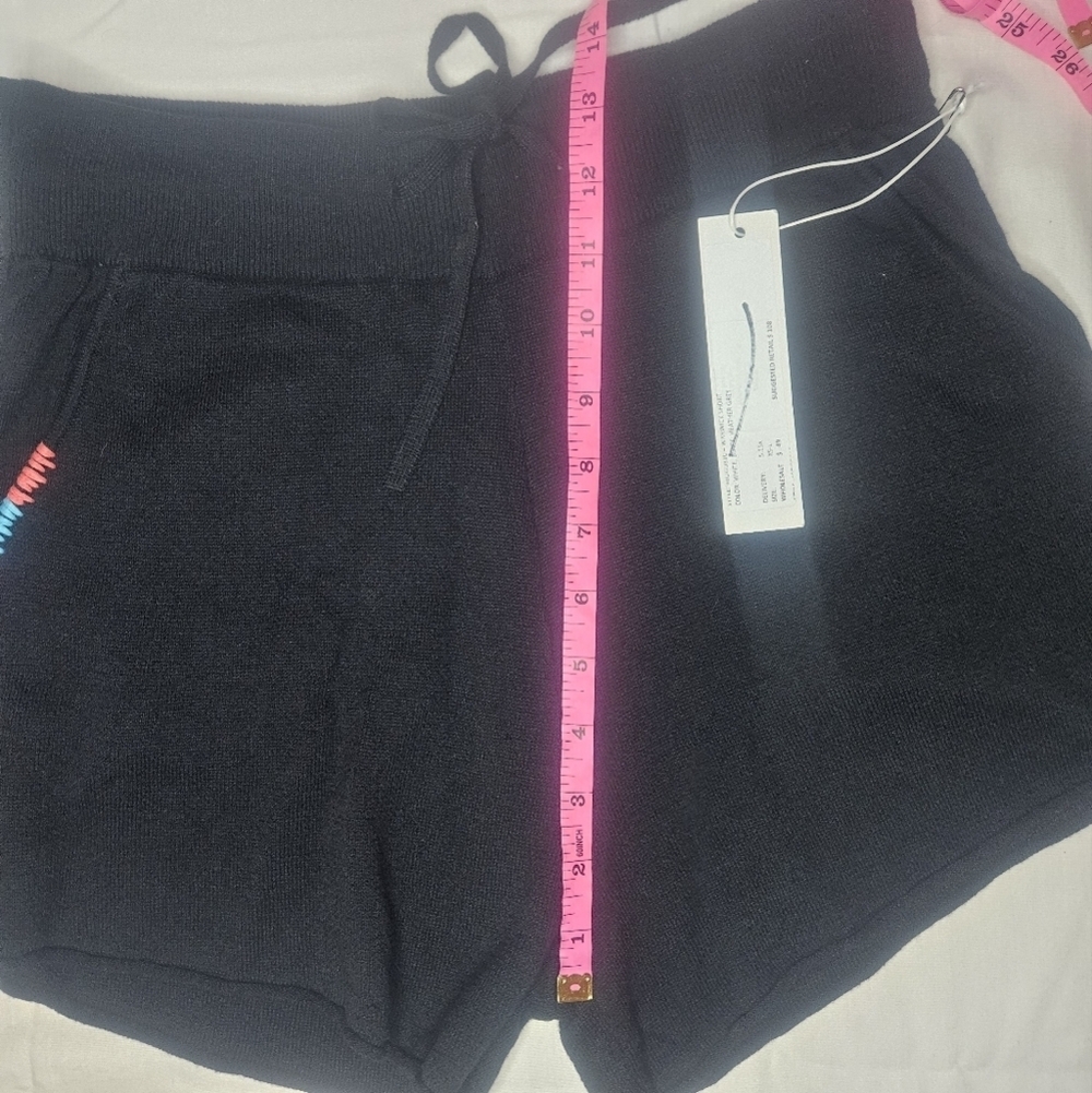 One Grey Day Warwick Shorts Black Knit Cotton Blend Size Small 14" Waist NWT - Picture 7 of 11